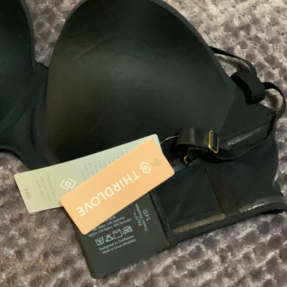 Thirdlove black, staples bra (24/7 Classic)